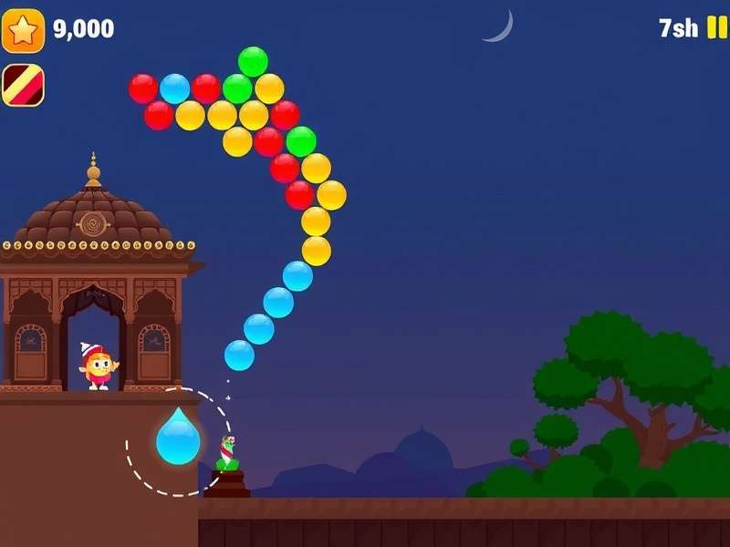 Bubble Shooter Hindustan Gameplay Screen